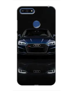 Чехол для Huawei Honor 7A Pro с картинкой «Audi — ночное отражение»