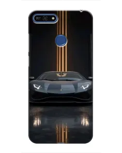 Чехол для Huawei Honor 7A Pro с картинкой «Lamborghini золотые линии» Чехол для Huawei Honor 7A Pro с картинкой «Lamborghini золотые линии»