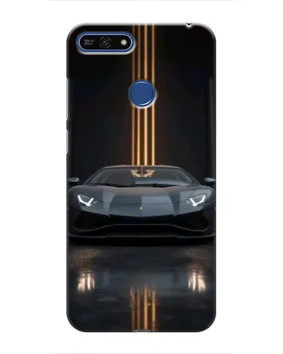 Чехол для Huawei Honor 7A Pro с картинкой «Lamborghini золотые линии» Чехол для Huawei Honor 7A Pro с картинкой «Lamborghini золотые линии»