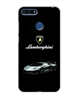 Чехол для Huawei Honor 7A Pro с картинкой «Логотип Lamborghini классика»