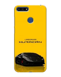 Чехол для Huawei Honor 7A Pro с картинкой «Lamborghini Huracan черный»