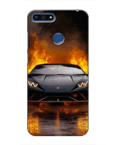 Чехол для Huawei Honor 7A Pro с картинкой «Lamborghini в огне» Чехол для Huawei Honor 7A Pro с картинкой «Lamborghini в огне»