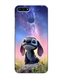 Чехол для Huawei Honor 7A Pro с картинкой «Стич на рассвете»