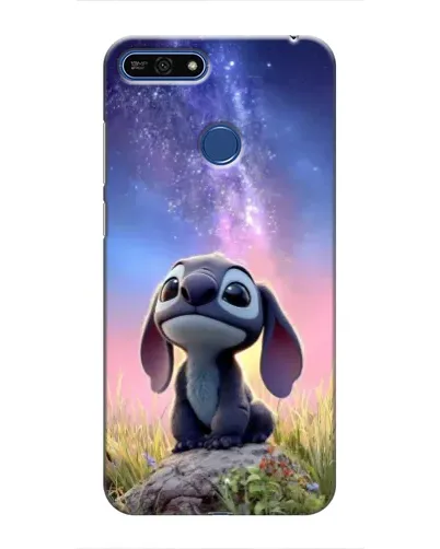 Чехол для Huawei Honor 7A Pro с картинкой «Стич на рассвете»