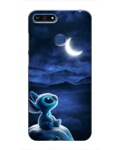 Чехол для Huawei Honor 7A Pro с картинкой «Лунная ночь Стича»