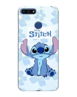 Чехол для Huawei Honor 7A Pro с картинкой «Stitch среди цветов»