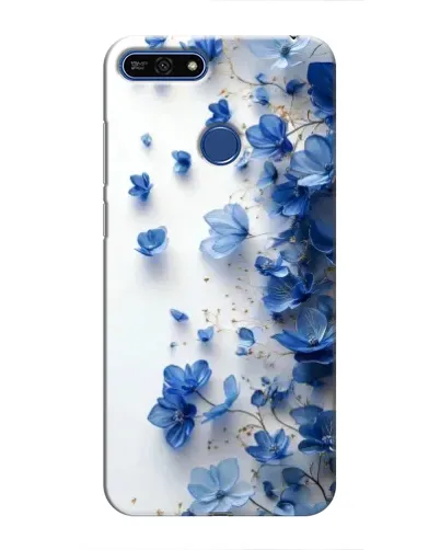 Чехол для Huawei Honor 7A Pro с картинкой «Голубой цветочный каскад» Чехол для Huawei Honor 7A Pro с картинкой «Голубой цветочный каскад»