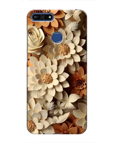 Чехол для Huawei Honor 7A Pro с картинкой «Бежевый флористический декор» Чехол для Huawei Honor 7A Pro с картинкой «Бежевый флористический декор»