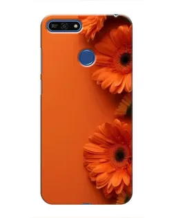 Чохол для Huawei Honor 7A Pro з картинкою «Помаранчеві гербери»
