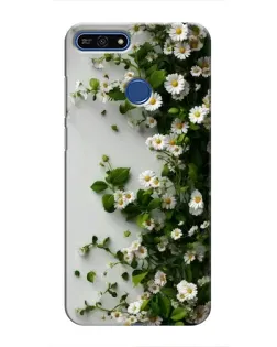 Чохол для Huawei Honor 7A Pro з картинкою «Гілка дрібних білих квітів»