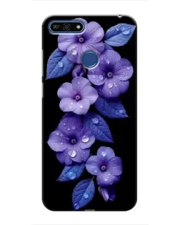 Чохол для Huawei Honor 7A Pro з картинкою «Фіолетові квіти з росою» Чохол для Huawei Honor 7A Pro з картинкою «Фіолетові квіти з росою»