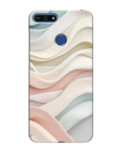 Чехол для Huawei Honor 7A Pro с картинкой «Пастельные нежные волны»