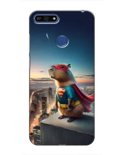 Чехол для Huawei Honor 7A Pro с картинкой «Капи-мен супергерой»