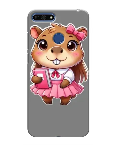 Чехол для Huawei Honor 7A Pro с картинкой «Девочка капибара»