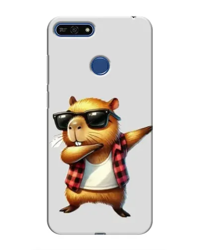 Чехол для Huawei Honor 7A Pro с картинкой «Капибара рэпер даб»
