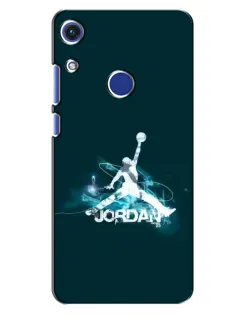 Чехол для Huawei Honor 8A с картинкой «Jordan Blue Fire»