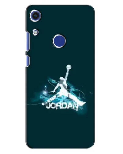 Чехол для Huawei Honor 8A с картинкой «Jordan Blue Fire»