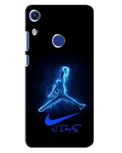 Чехол для Huawei Honor 8A с картинкой «Jordan Neon Blue»