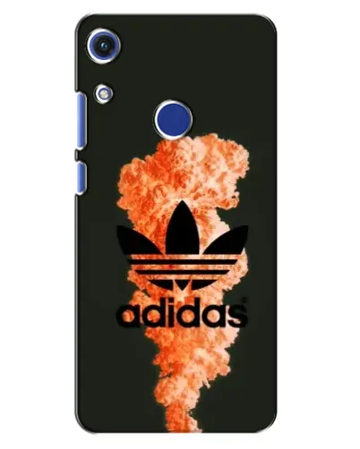 Чехол для Huawei Honor 8A с картинкой «Оранжевый дым Adidas»