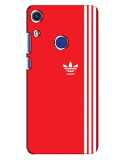 Чехол для Huawei Honor 8A с картинкой «Красный минимализм Adidas»