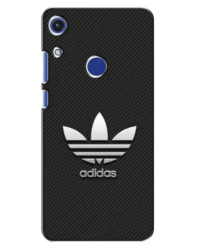 Чехол для Huawei Honor 8A с картинкой «Adidas Карбоновая текстура»