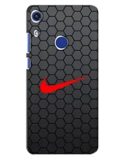 Чохол для Huawei Honor 8A з картинкою «Nike — карбонова сітка»