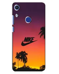 Чохол для Huawei Honor 8A з картинкою «Nike на заході сонця»
