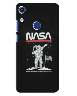 Чохол для Huawei Honor 8A з картинкою «NASA — крокуємо по Місяцю»