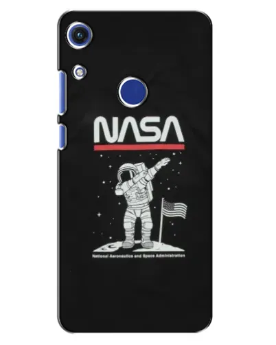 Чохол для Huawei Honor 8A з картинкою «NASA — крокуємо по Місяцю»