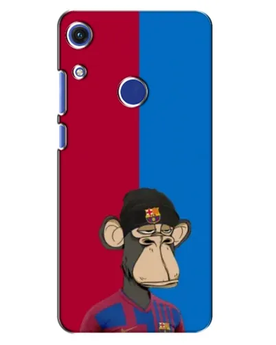 Чехол для Huawei Honor 8A с картинкой «Bored Ape — фанат Барсы»