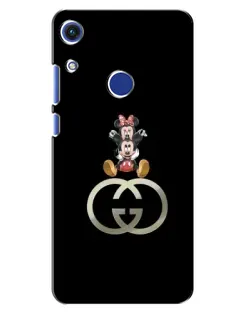 Чехол для Huawei Honor 8A с картинкой «Минни Маус на лого»