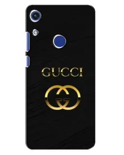 Чехол для Huawei Honor 8A с картинкой «Золотой логотип Gucci»