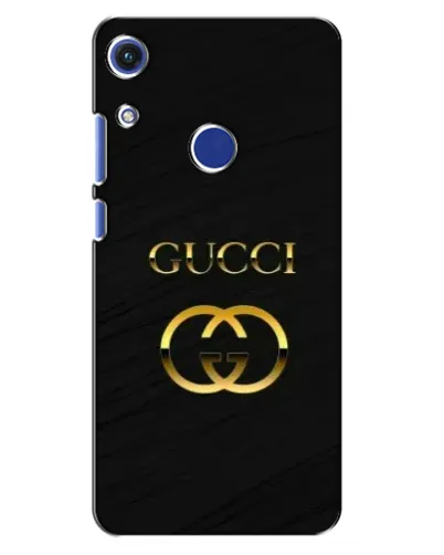 Чехол для Huawei Honor 8A с картинкой «Золотой логотип Gucci»