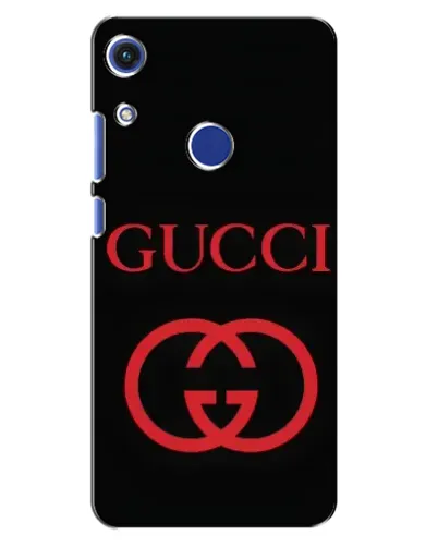 Чехол для Huawei Honor 8A с картинкой «Gucci — красный логотип»
