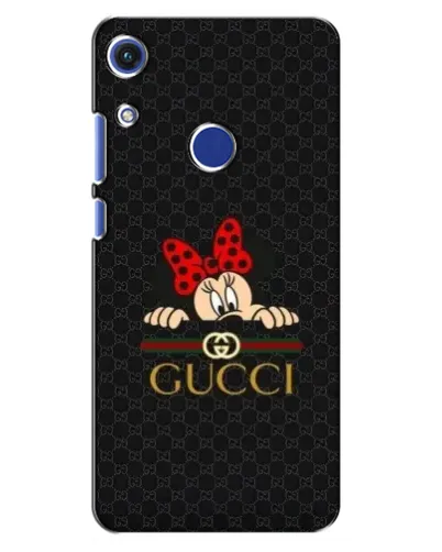 Чехол для Huawei Honor 8A с картинкой «Минни Маус Gucci — черный»