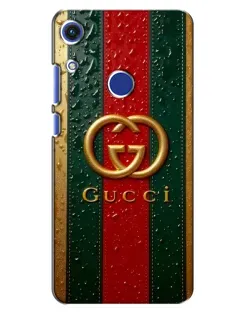 Чехол для Huawei Honor 8A с картинкой «Gucci — фирменная полоса и золото» Чехол для Huawei Honor 8A с картинкой «Gucci — фирменная полоса и золото»