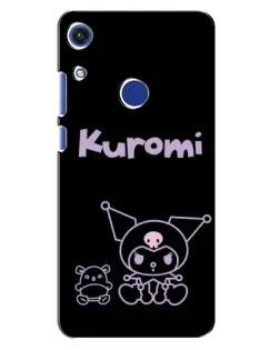 Чехол для Huawei Honor 8A с картинкой «Kuromi — черный минимализм» Чехол для Huawei Honor 8A с картинкой «Kuromi — черный минимализм»
