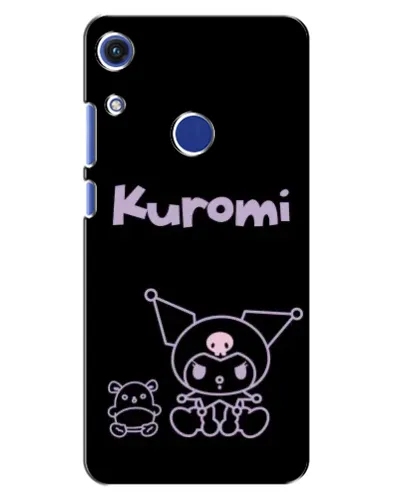 Чохол для Huawei Honor 8A з картинкою «Kuromi — чорний мінімалізм»