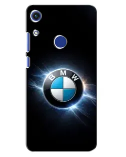 Чехол для Huawei Honor 8A с картинкой «BMW — неоновое сияние»