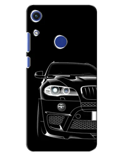 Чехол для Huawei Honor 8A с картинкой «Темный силуэт BMW»