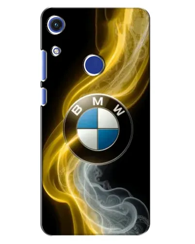 Чехол для Huawei Honor 8A с картинкой «Золотистый дым BMW»