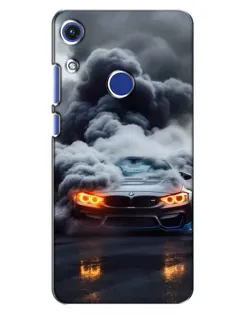 Чехол для Huawei Honor 8A с картинкой «BMW в дыму»