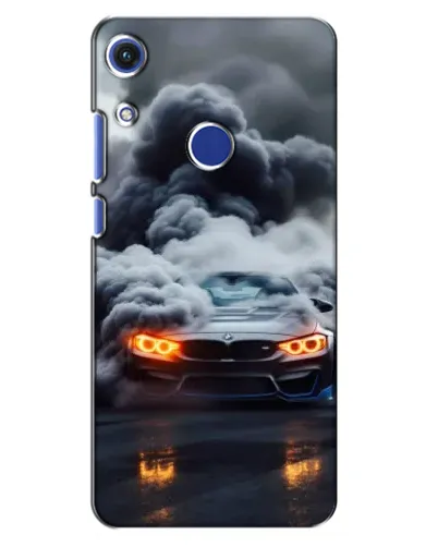Чехол для Huawei Honor 8A с картинкой «BMW в дыму»