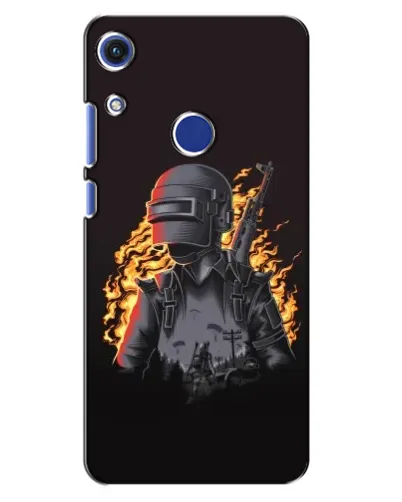 Чехол для Huawei Honor 8A с картинкой «PUBG — огненный силуэт» Чехол для Huawei Honor 8A с картинкой «PUBG — огненный силуэт»