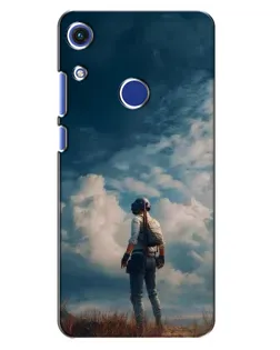 Чехол для Huawei Honor 8A с картинкой «Герой PUBG на скале»
