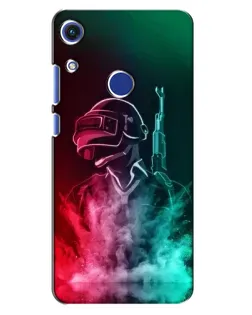 Чехол для Huawei Honor 8A с картинкой «PUBG — огненный воин»