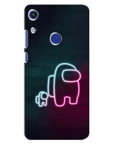 Чехол для Huawei Honor 8A с картинкой «Among Us неон-арт» Чехол для Huawei Honor 8A с картинкой «Among Us неон-арт»