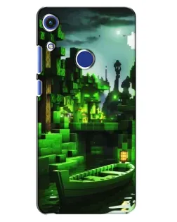 Чехол для Huawei Honor 8A с картинкой «Minecraft лесной пейзаж»