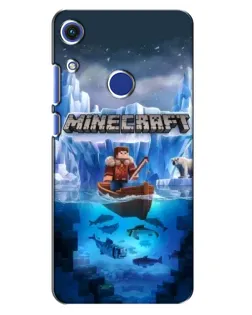 Чехол для Huawei Honor 8A с картинкой «Minecraft ледяной мир»