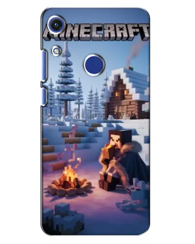 Чехол для Huawei Honor 8A с картинкой «Зимний Minecraft» Чехол для Huawei Honor 8A с картинкой «Зимний Minecraft»